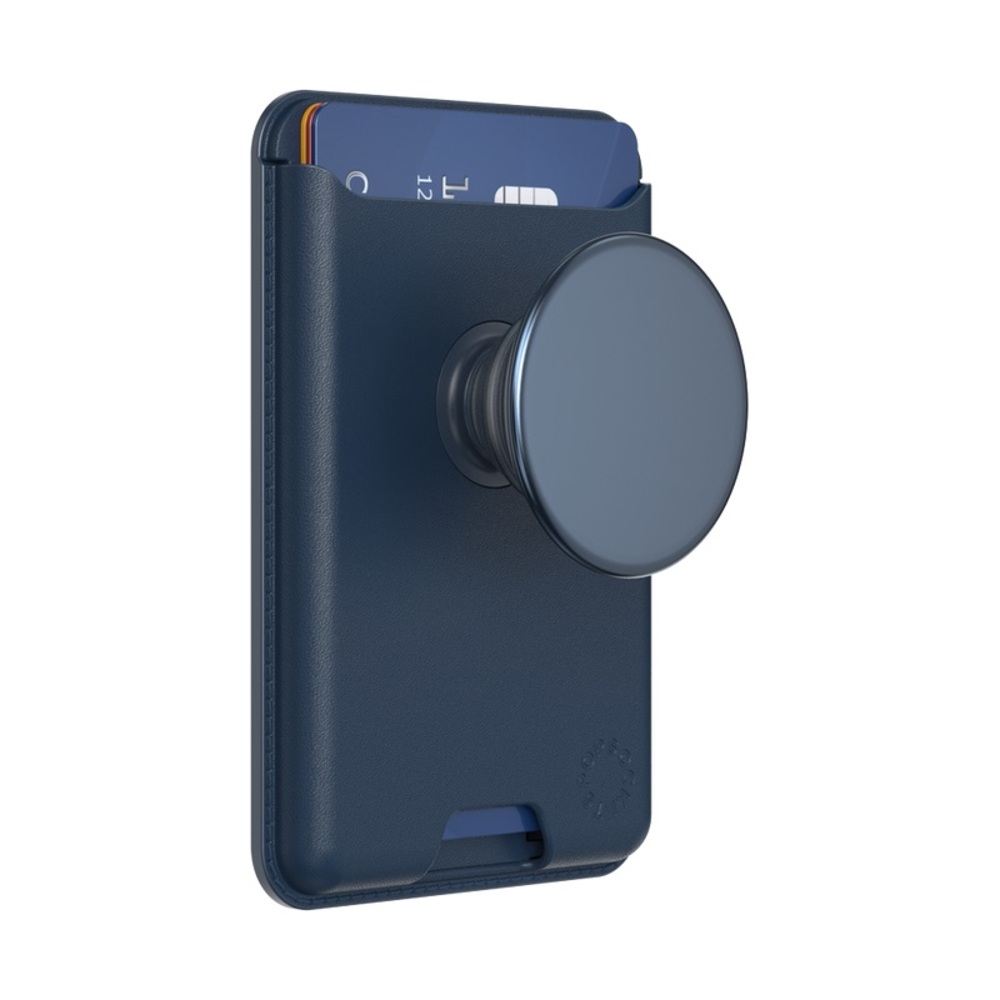 MagSafe Softgoods PopWallet+ Cell Phone Wallet & Grip, with Adapter Ring - Blue